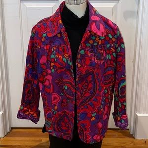 Colorful Print Choices Ladies Jean Jacket